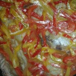 vitello e peperoni