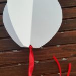 mongolfiera con nastro